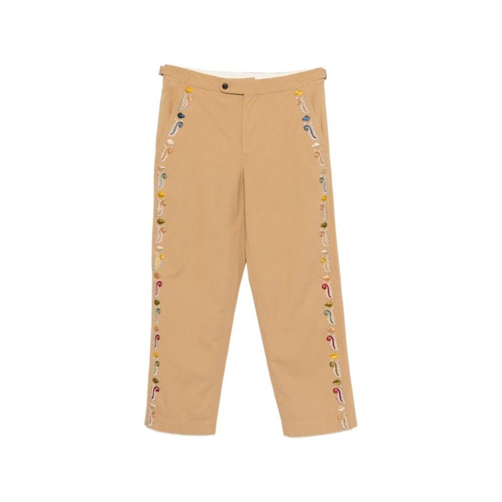 Bode Neutrals Trousers - Regular & Straight-Leg Trousers Men